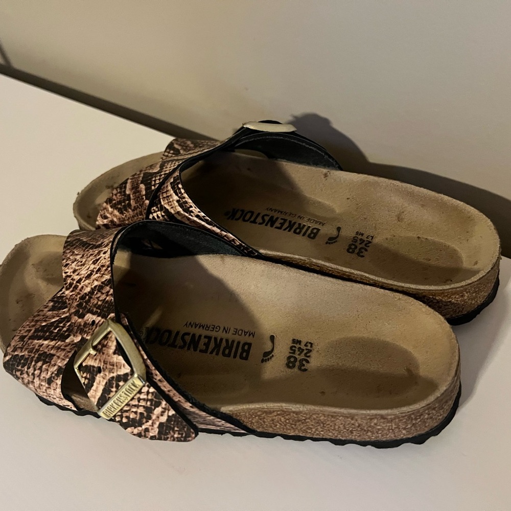 Birkenstock Snake Print Sandals SZ38